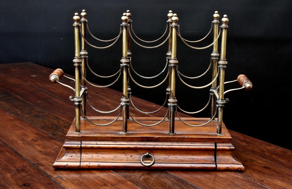 John Stephens Brass Wine Rack